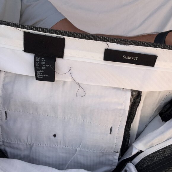 Zara Slim Fit Gray Mens trousers - Size 30 - Picture 5 of 5